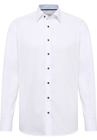 ETERNA MODERN FIT Langarm Hemd - Blue Harbor White - 1382-00-X151