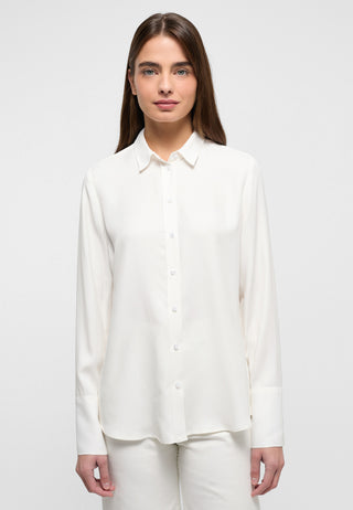 ETERNA REGULAR FIT Langarm Bluse - Pearl Whisper Satin - 5270-01-D295