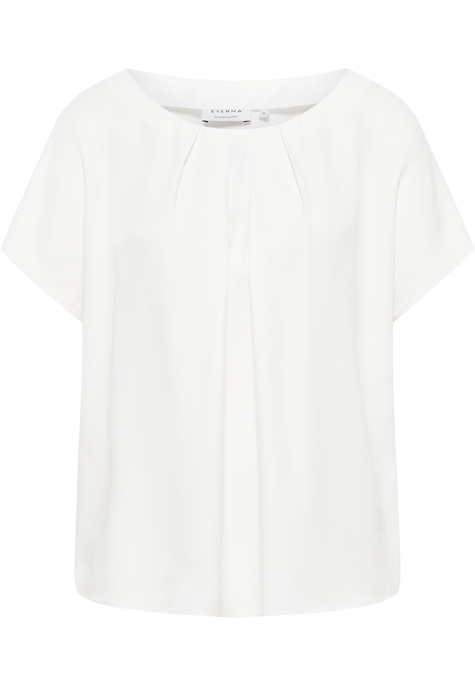 ETERNA LOOSE FIT Kurzarm Bluse - Pearl Cloud White - 5270-01-H305
