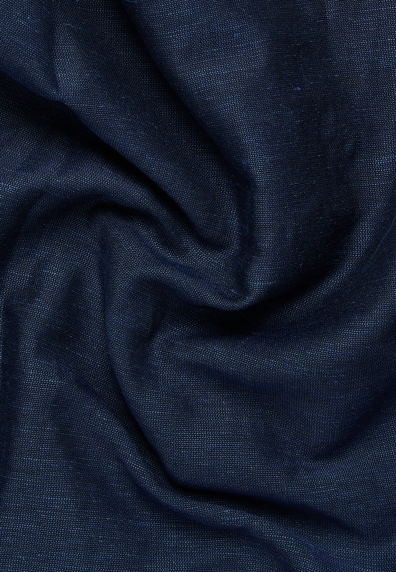 ETERNA 1863 COMFORT FIT Langarm Hemd - Midnight Linen Navy - 2355-19-ES9V von Eterna