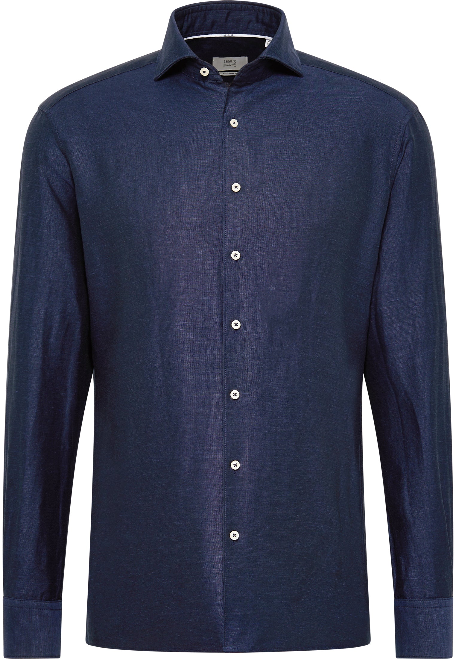 ETERNA 1863 by ETERNA MODERN FIT Langarm Hemd - Midnight Indigo Weave - 2355-19-XS82