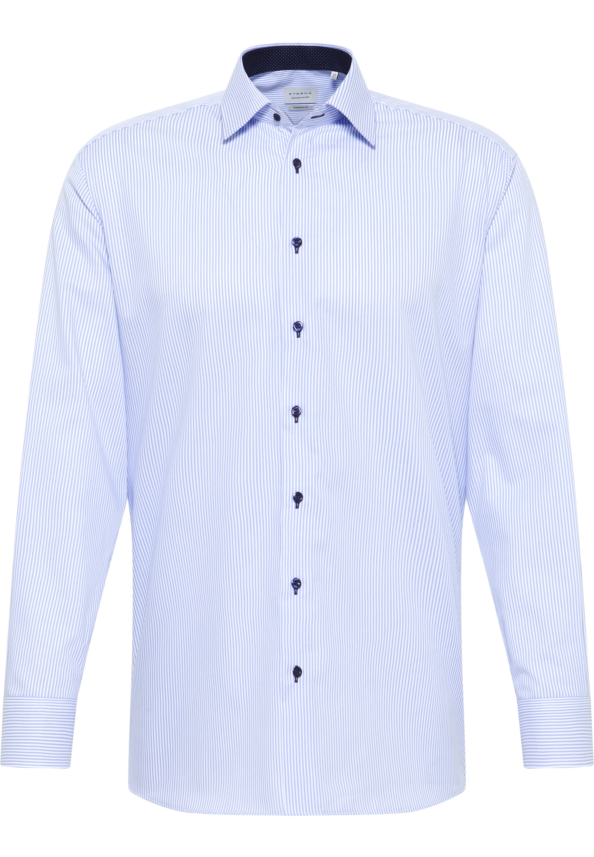 ETERNA MODERN FIT Langarm Hemd - Skystripe Breeze - 8992-12-X14P