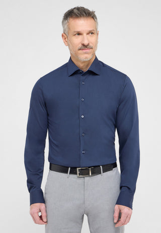 ETERNA SLIM FIT Performance Shirt - Ocean Harbor Navy - 4194-19-F140