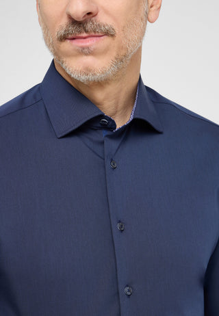 ETERNA SLIM FIT Performance Shirt - Ocean Harbor Navy - 4194-19-F140