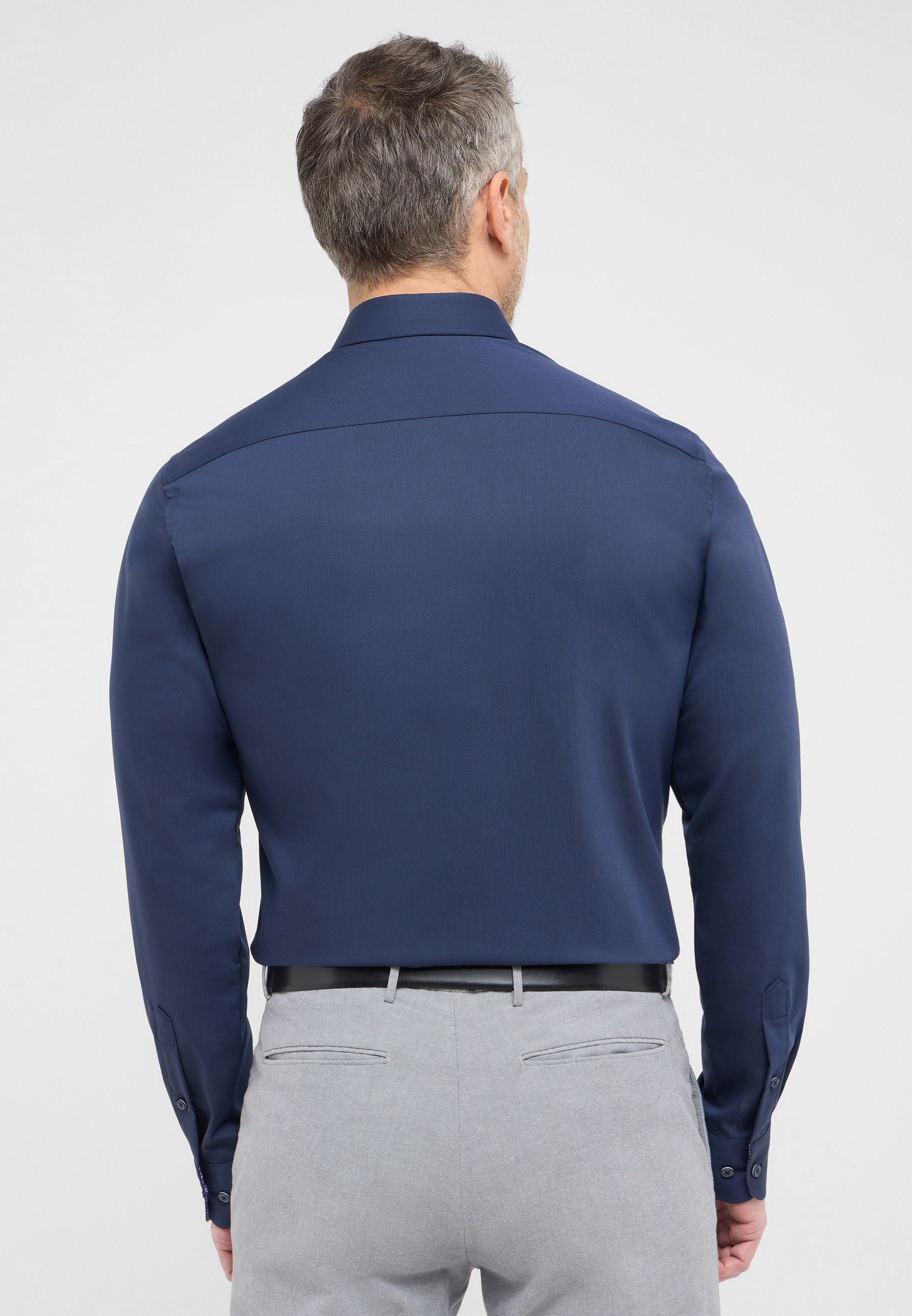 ETERNA SLIM FIT Performance Shirt - Ocean Harbor Navy - 4194-19-F140 von Eterna