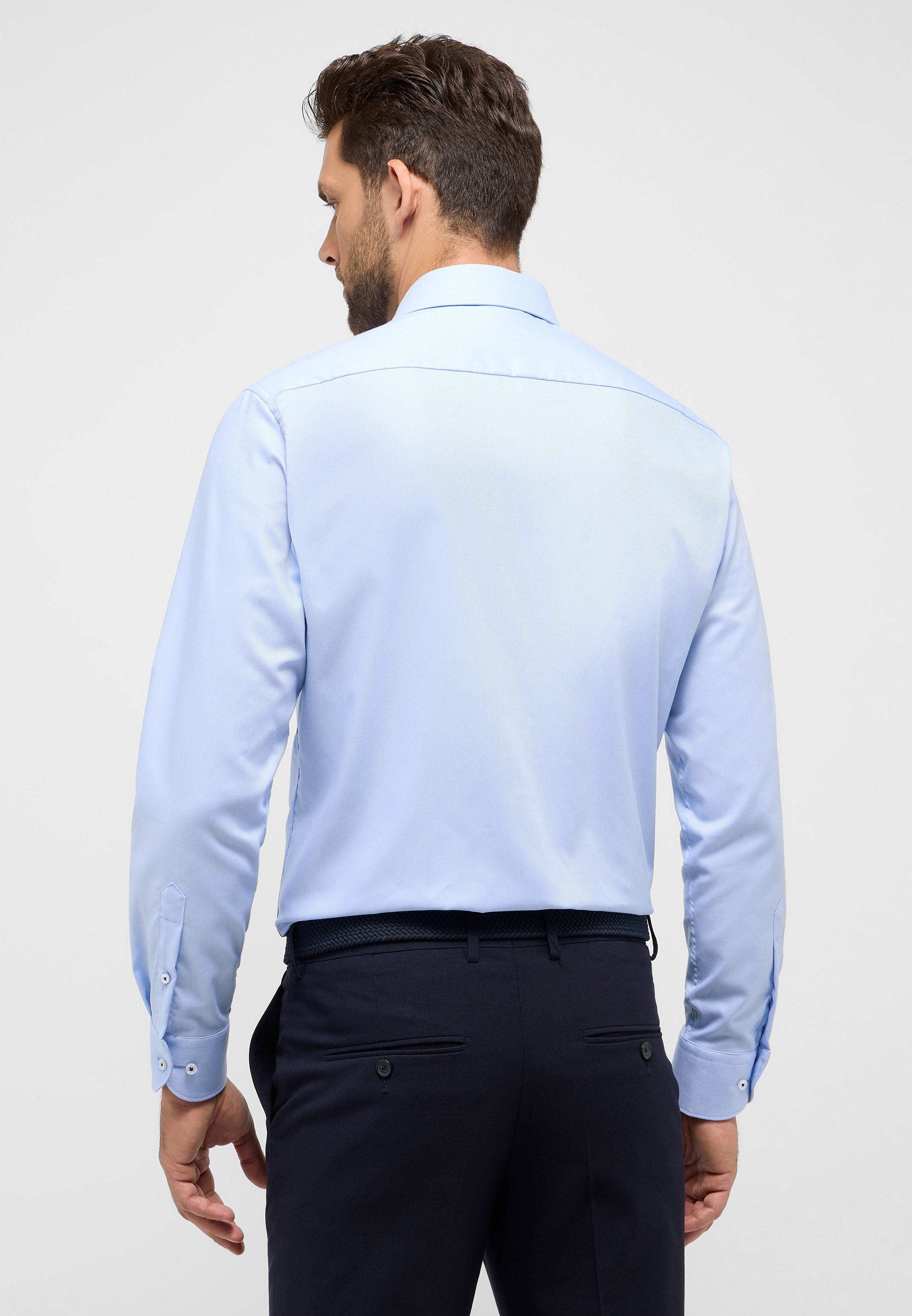 ETERNA MODERN FIT Langarm Hemd - Skywell Blue - 8464-12-X181 von Eterna