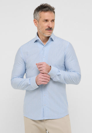 ETERNA 1863 Slim Fit Langarm Hemd - Skystripe Blue - 2123-14-YSV1