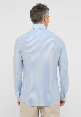 ETERNA 1863 Slim Fit Langarm Hemd - Skystripe Blue - 2123-14-YSV1