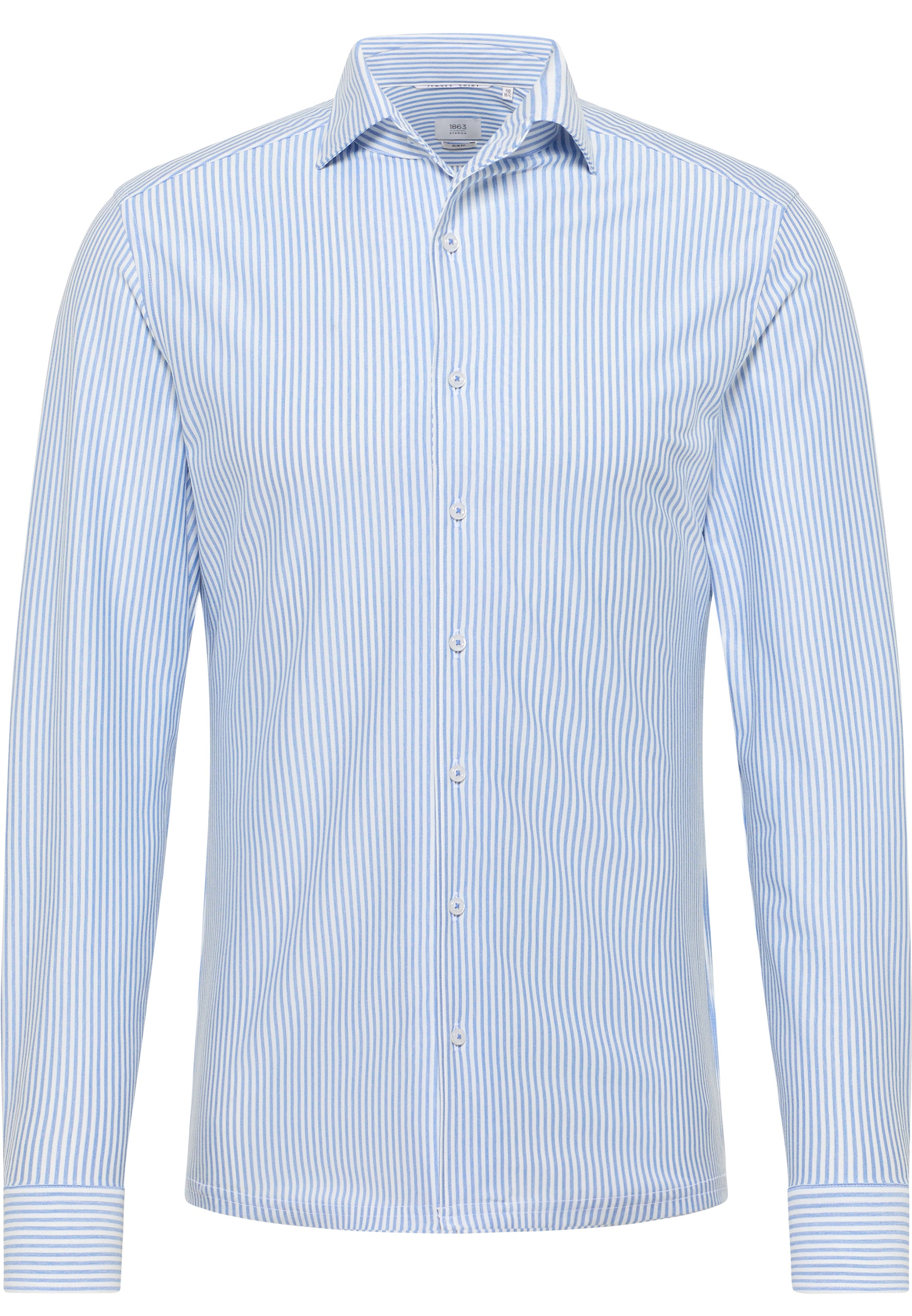 ETERNA 1863 Slim Fit Langarm Hemd - Skystripe Blue - 2123-14-YSV1