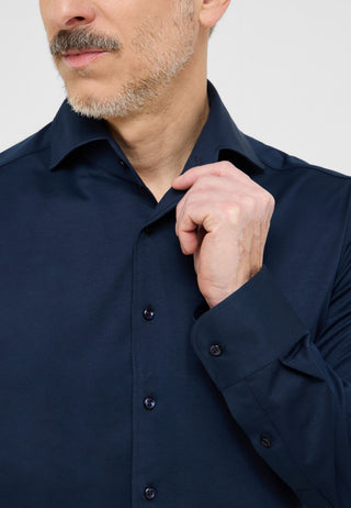 ETERNA 1863 SLIM FIT Langarm Hemd - Deep Marina Blue - 2269-19-YSV1