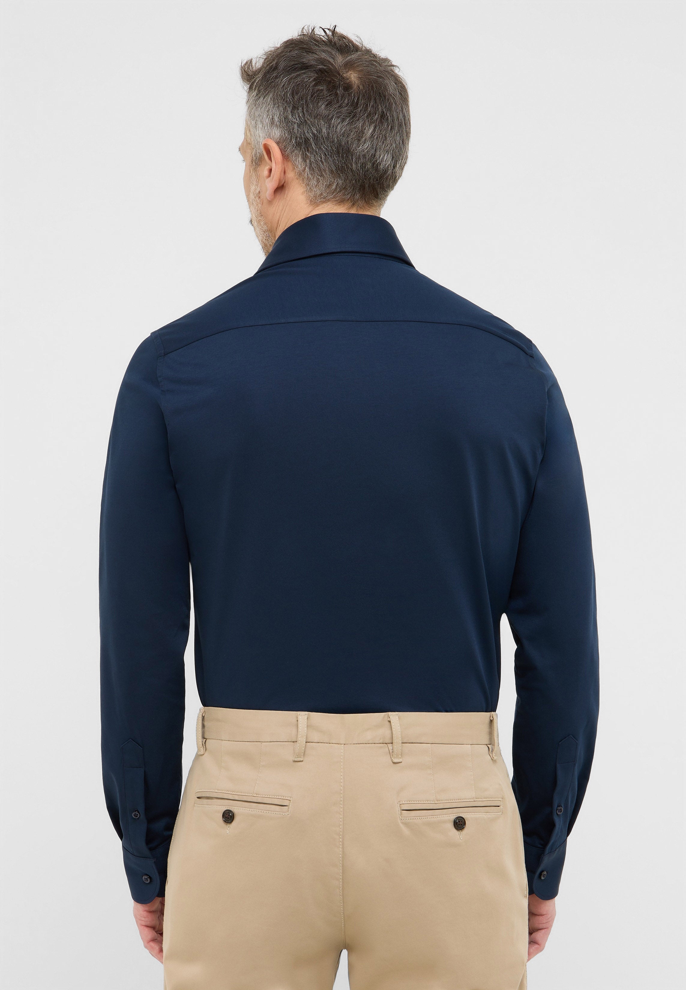 ETERNA 1863 SLIM FIT Langarm Hemd - Deep Marina Blue - 2269-19-YSV1 von Eterna