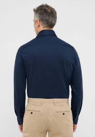 ETERNA 1863 SLIM FIT Langarm Hemd - Deep Marina Blue - 2269-19-YSV1