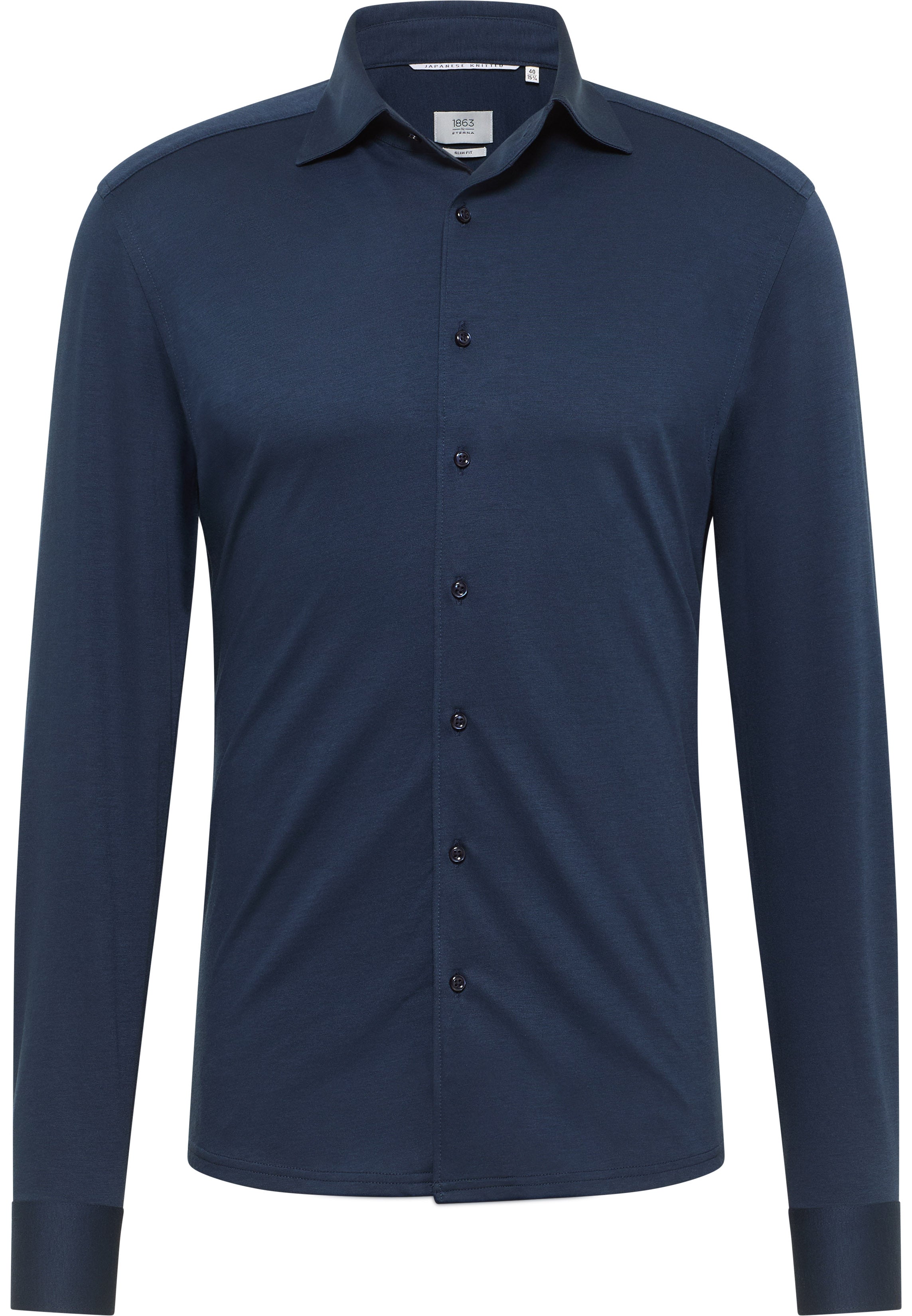 ETERNA 1863 SLIM FIT Langarm Hemd - Deep Marina Blue - 2269-19-YSV1