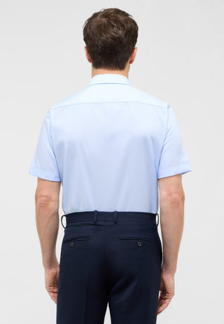 ETERNA SLIM FIT Kurzarm Hemd - Sky Popeline - 1304-10-G140