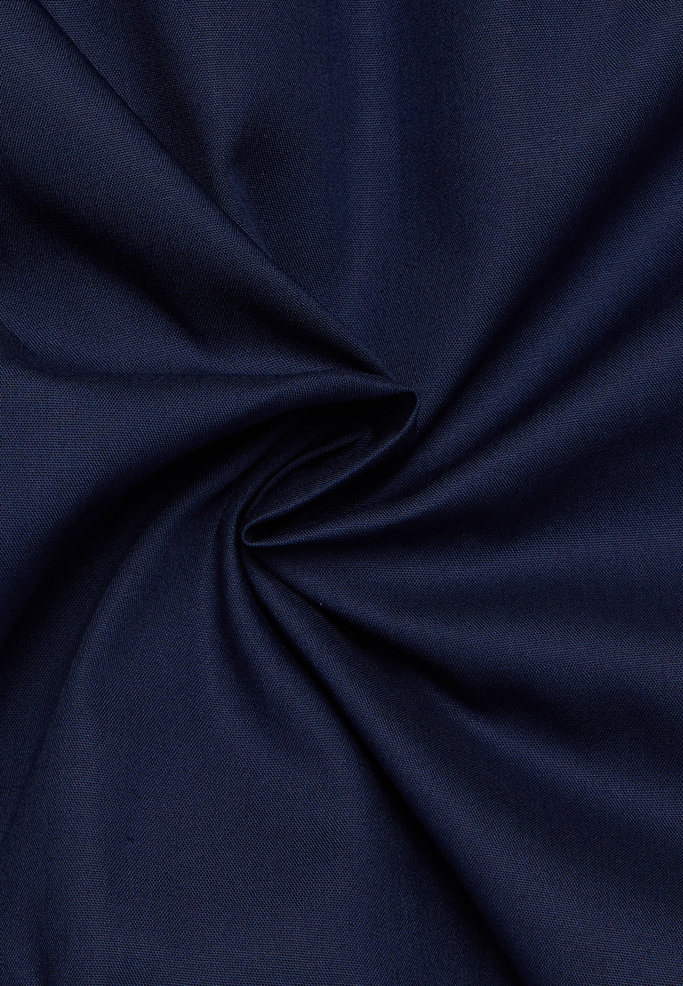 ETERNA Slim Fit Kurzarm Hemd - Midnight Cobalt Poplin - 1304-19-G140 von Eterna