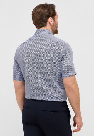 ETERNA COMFORT FIT Kurzarm Hemd - Blue Mosaic Navy - 4220-14-K181