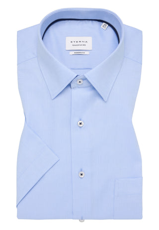 ETERNA MODERN FIT Kurzarm Hemd - Sky Mist Blue - 8464-12-C181