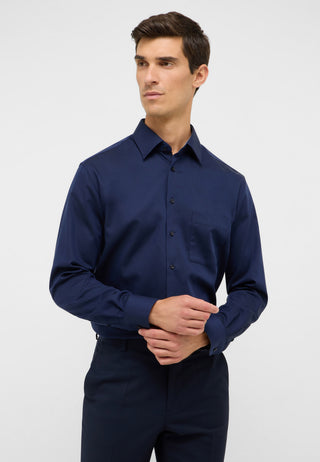 ETERNA MODERN FIT Langarm Hemd - Midnight Riviera - 1007-19-X141