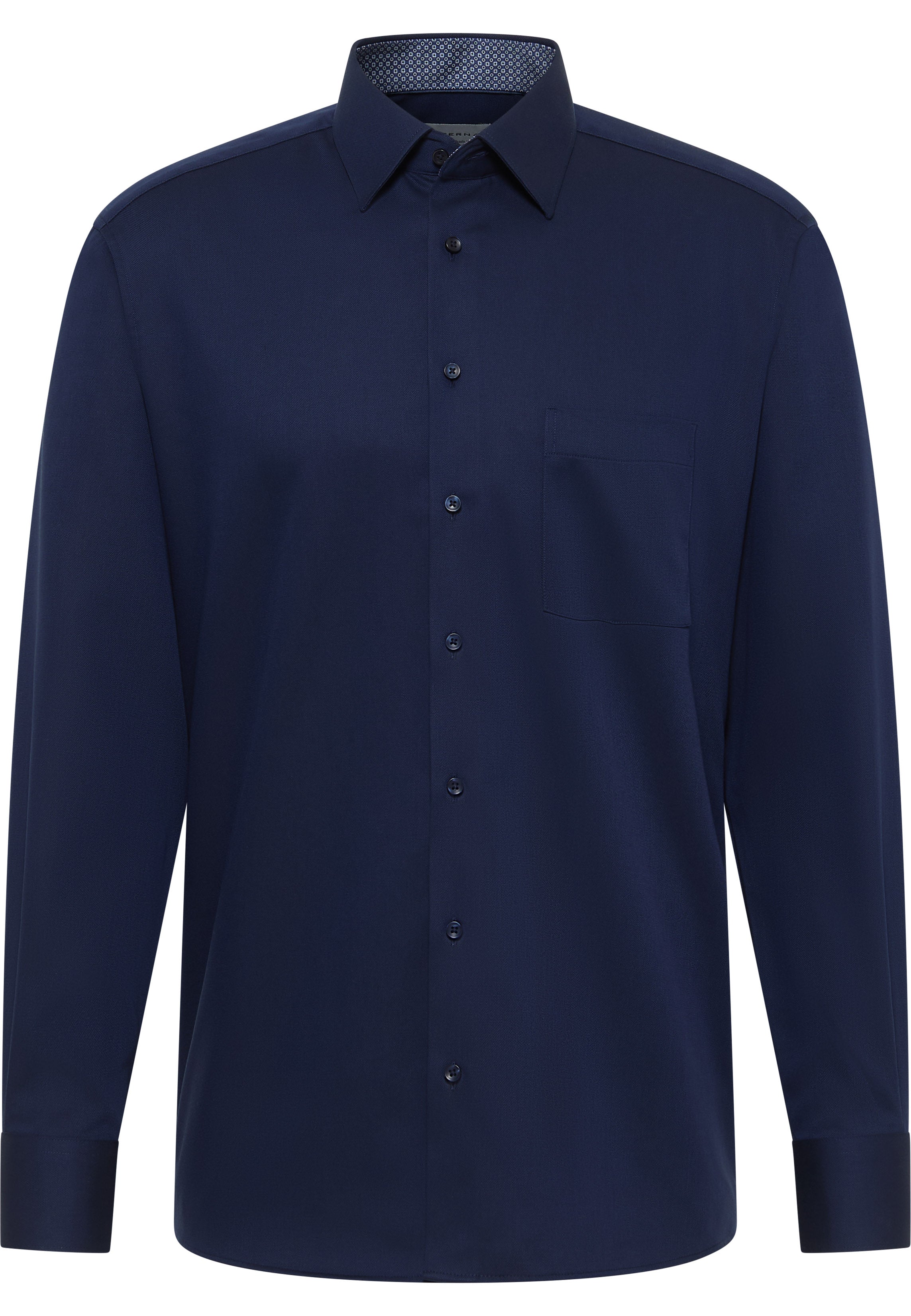 ETERNA MODERN FIT Langarm Hemd - Midnight Riviera - 1007-19-X141