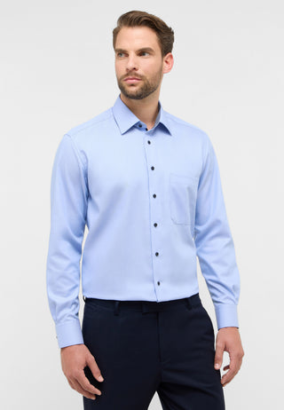 ETERNA COMFORT FIT Langarm Hemd - Misty Sky Blue - 1007-11-E141