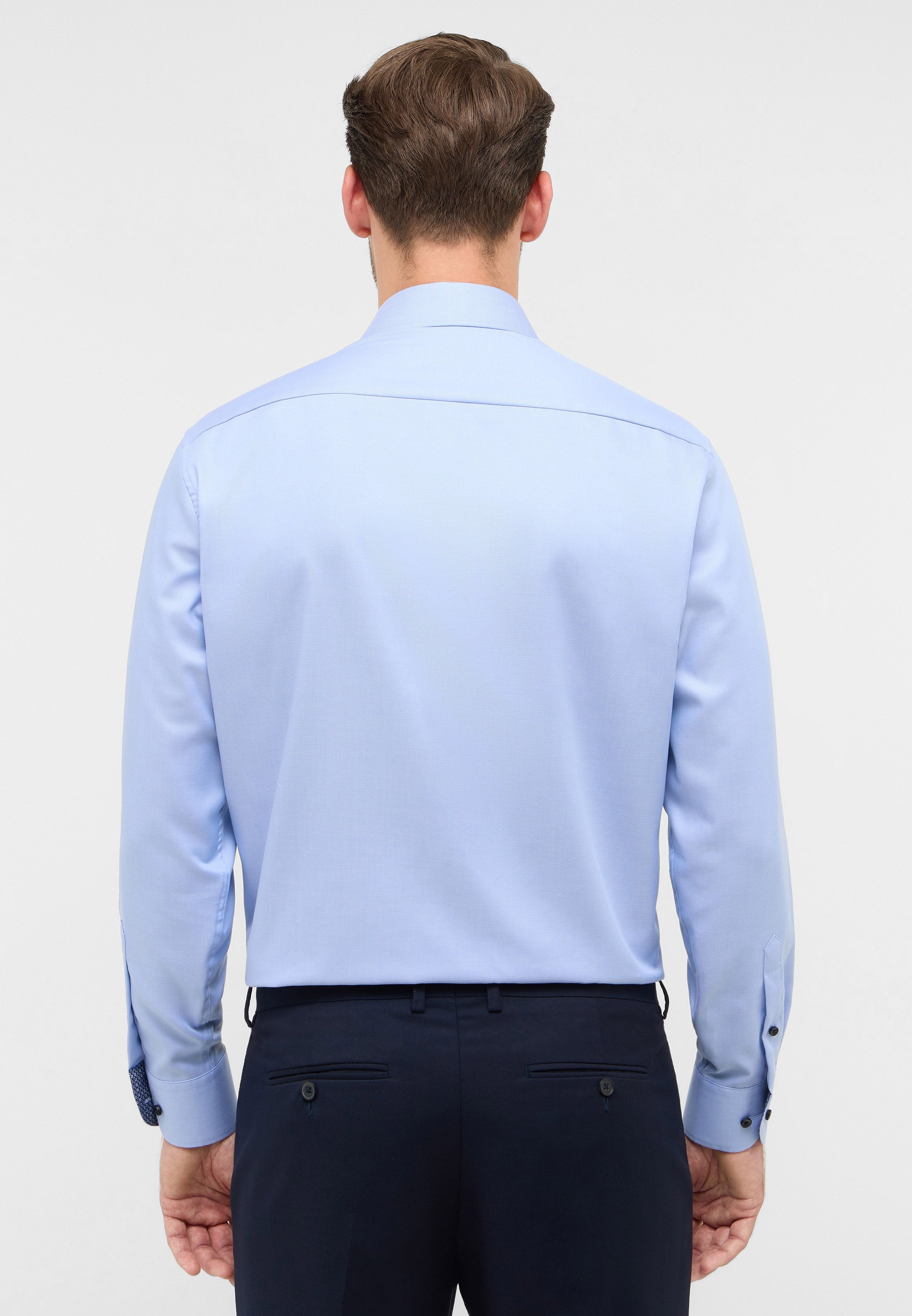 ETERNA COMFORT FIT Langarm Hemd - Misty Sky Blue - 1007-11-E141 von Eterna