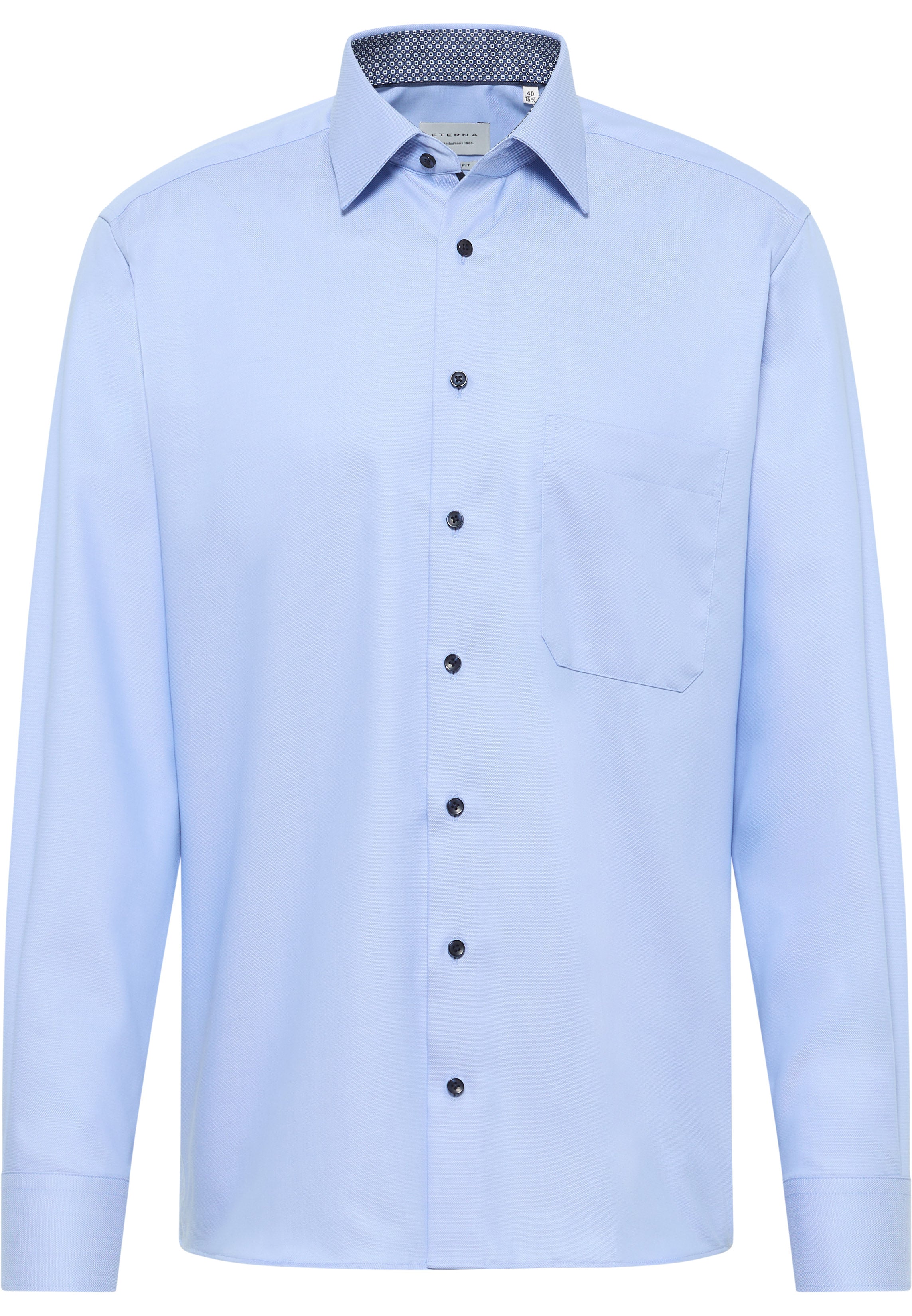 ETERNA COMFORT FIT Langarm Hemd - Misty Sky Blue - 1007-11-E141