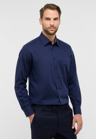 ETERNA COMFORT FIT Langarm Hemd - Midnight Sapphire Blue - 1007-19-E141