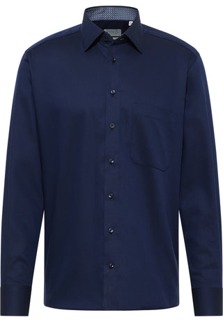 ETERNA COMFORT FIT Langarm Hemd - Midnight Sapphire Blue - 1007-19-E141