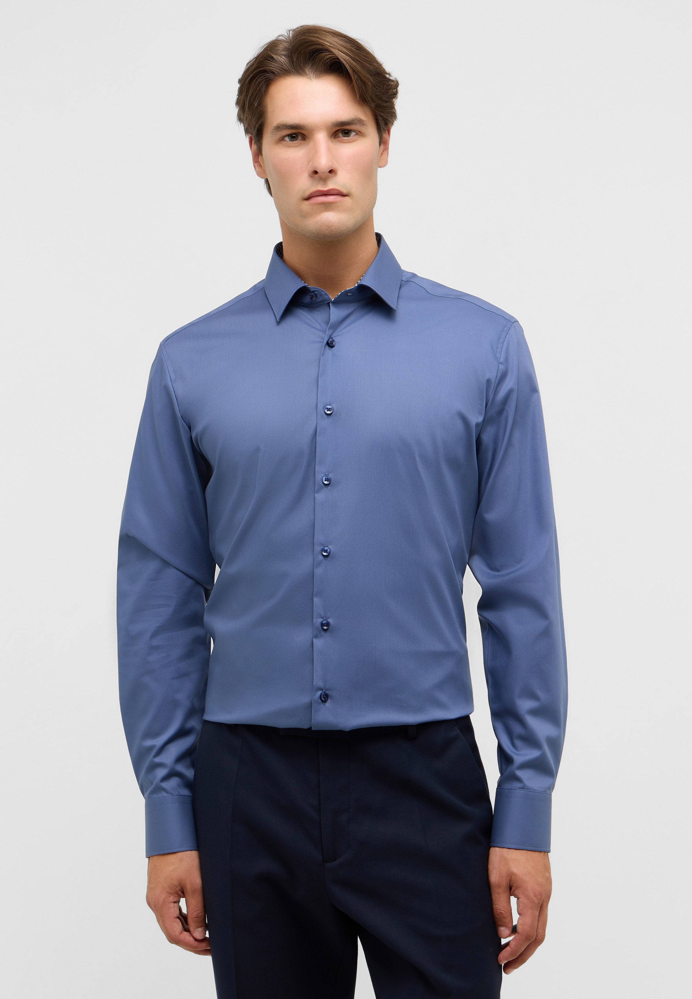 ETERNA SLIM FIT Hemd - Ocean Twilight Blue - 1082-17-F141 von Eterna