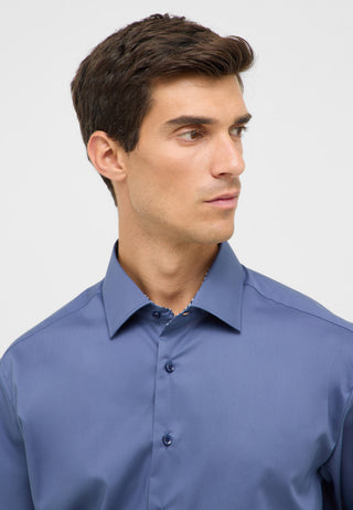 ETERNA MODERN FIT Natural Stretch Hemd - Ocean Harbor Navy - 1082-17-X14K