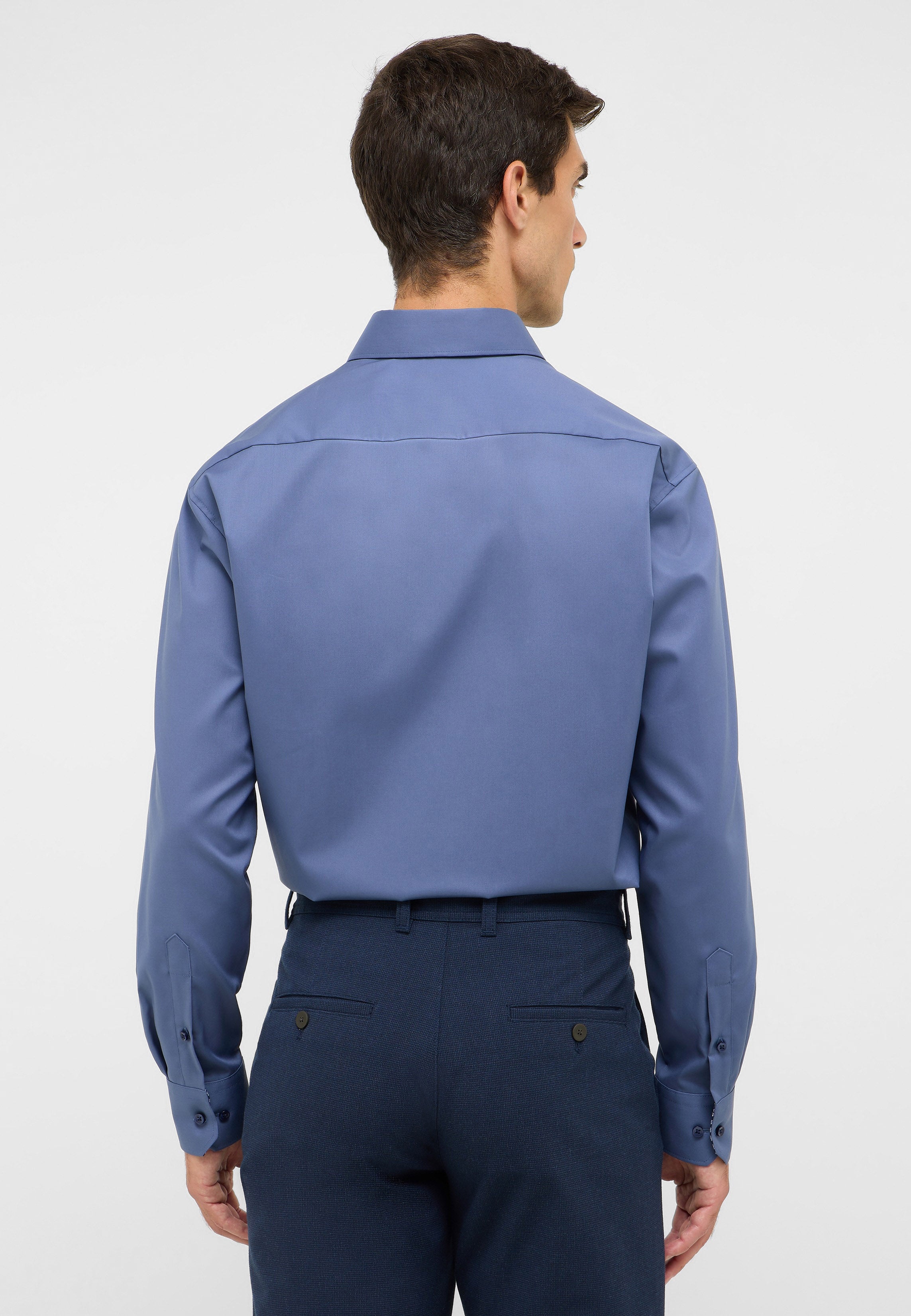 ETERNA MODERN FIT Natural Stretch Hemd - Ocean Harbor Navy - 1082-17-X14K von Eterna