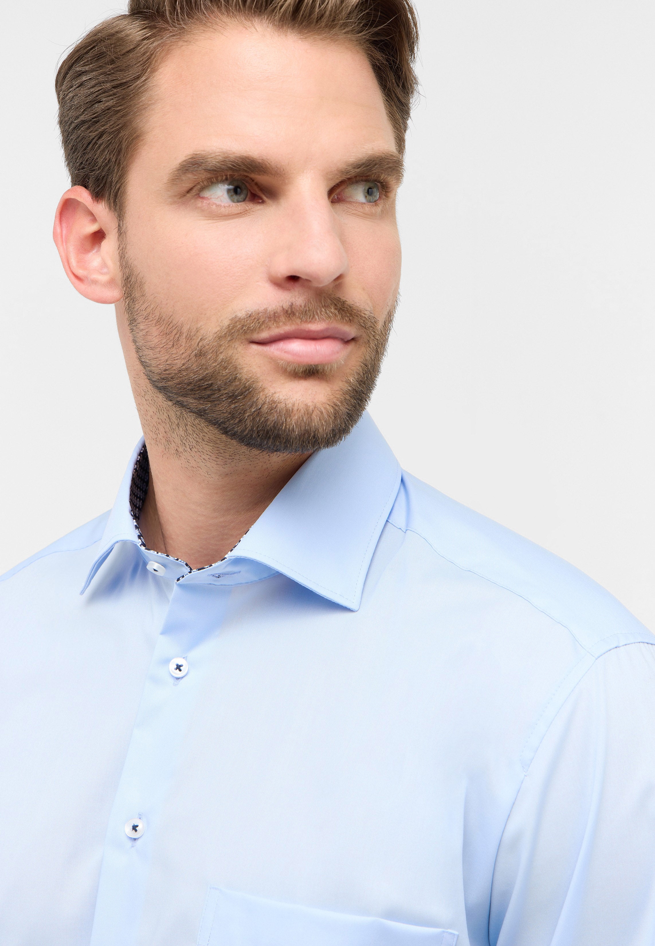 ETERNA COMFORT FIT Hemd - Ocean Mist Blue - 1082-11-E15K von Eterna