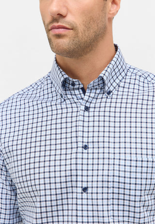ETERNA MODERN FIT Langarm Hemd - Sky Harbor Plaid - 1012-11-X114