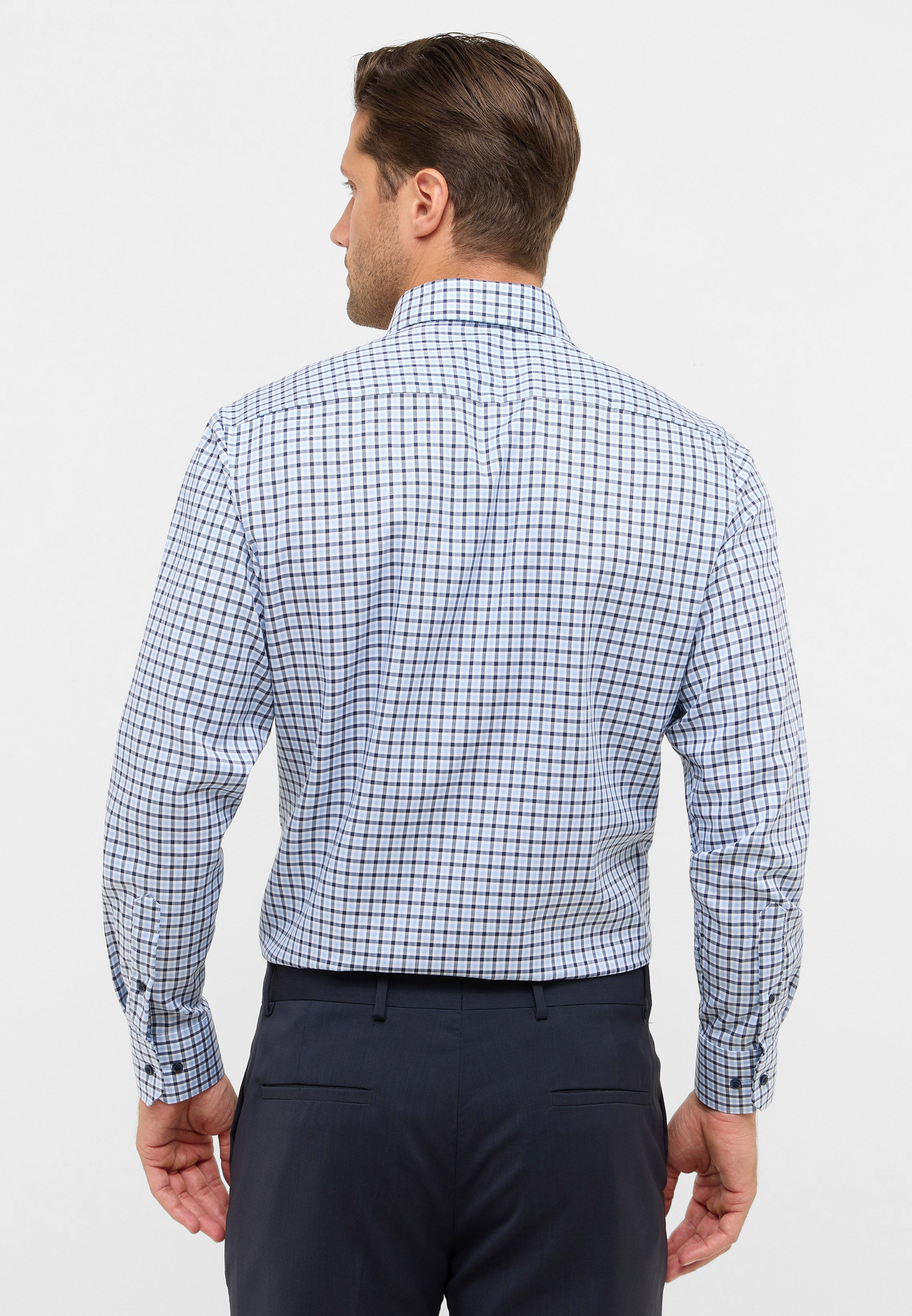ETERNA MODERN FIT Langarm Hemd - Sky Harbor Plaid - 1012-11-X114 von Eterna