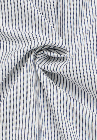 ETERNA COMFORT FIT Langarm Hemd - White Navy Pinstripe - 1291-19-E19K