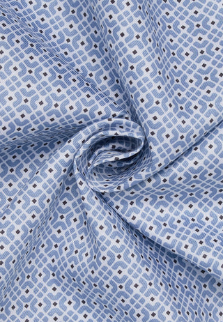 ETERNA COMFORT FIT Hemd - Sky Mosaic Blue - 1294-12-E181