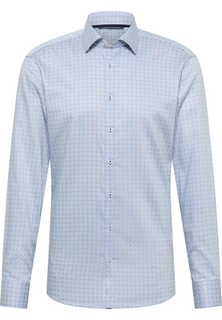 ETERNA SLIM FIT Langarm Hemd - Harbor Mist Blue - 1294-12-F171