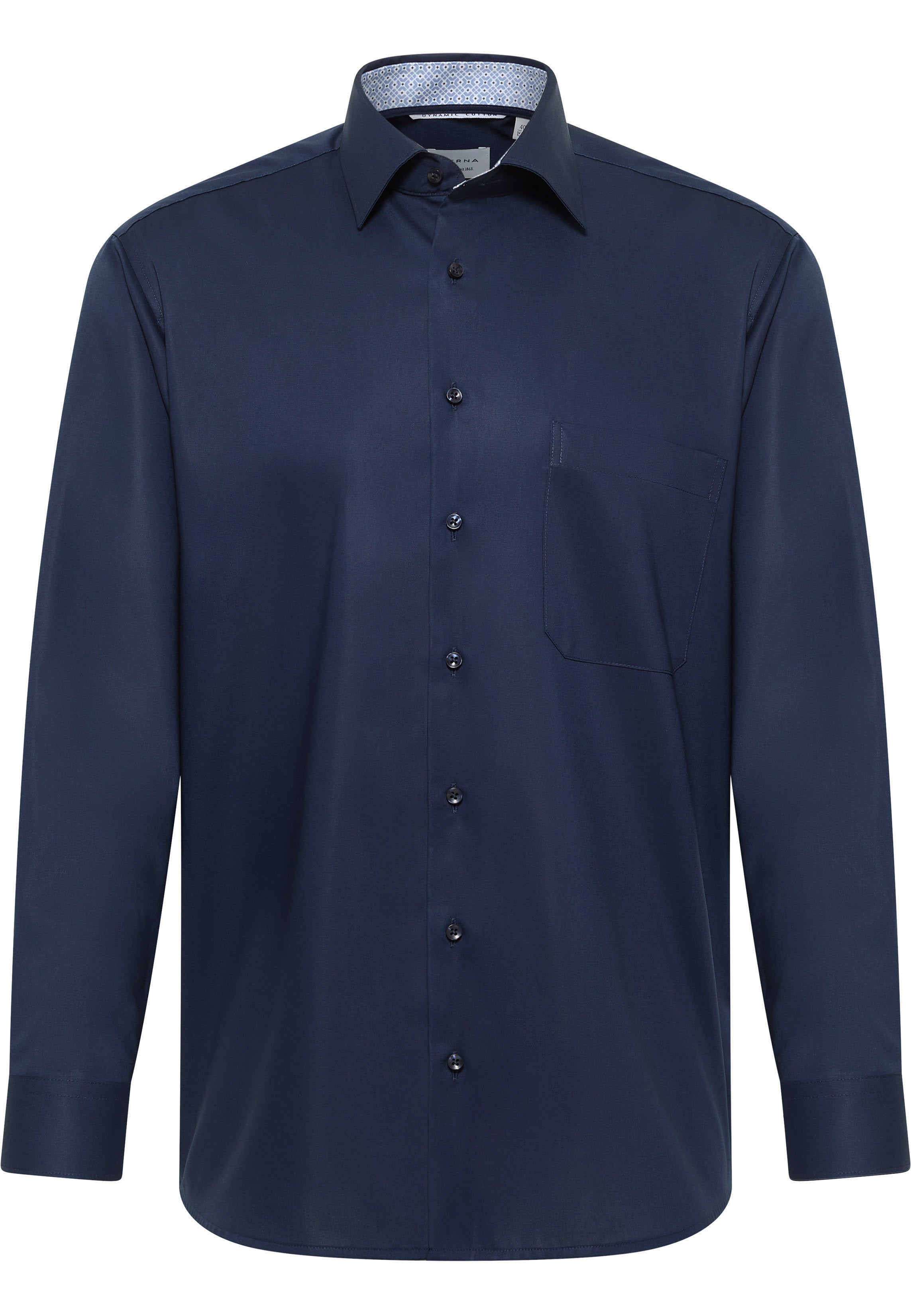 ETERNA COMFORT FIT Langarm Hemd - Navy Horizon - 1382-19-E141