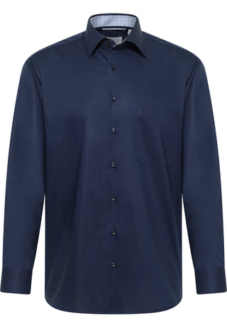 ETERNA COMFORT FIT Langarm Hemd - Navy Horizon - 1382-19-E141