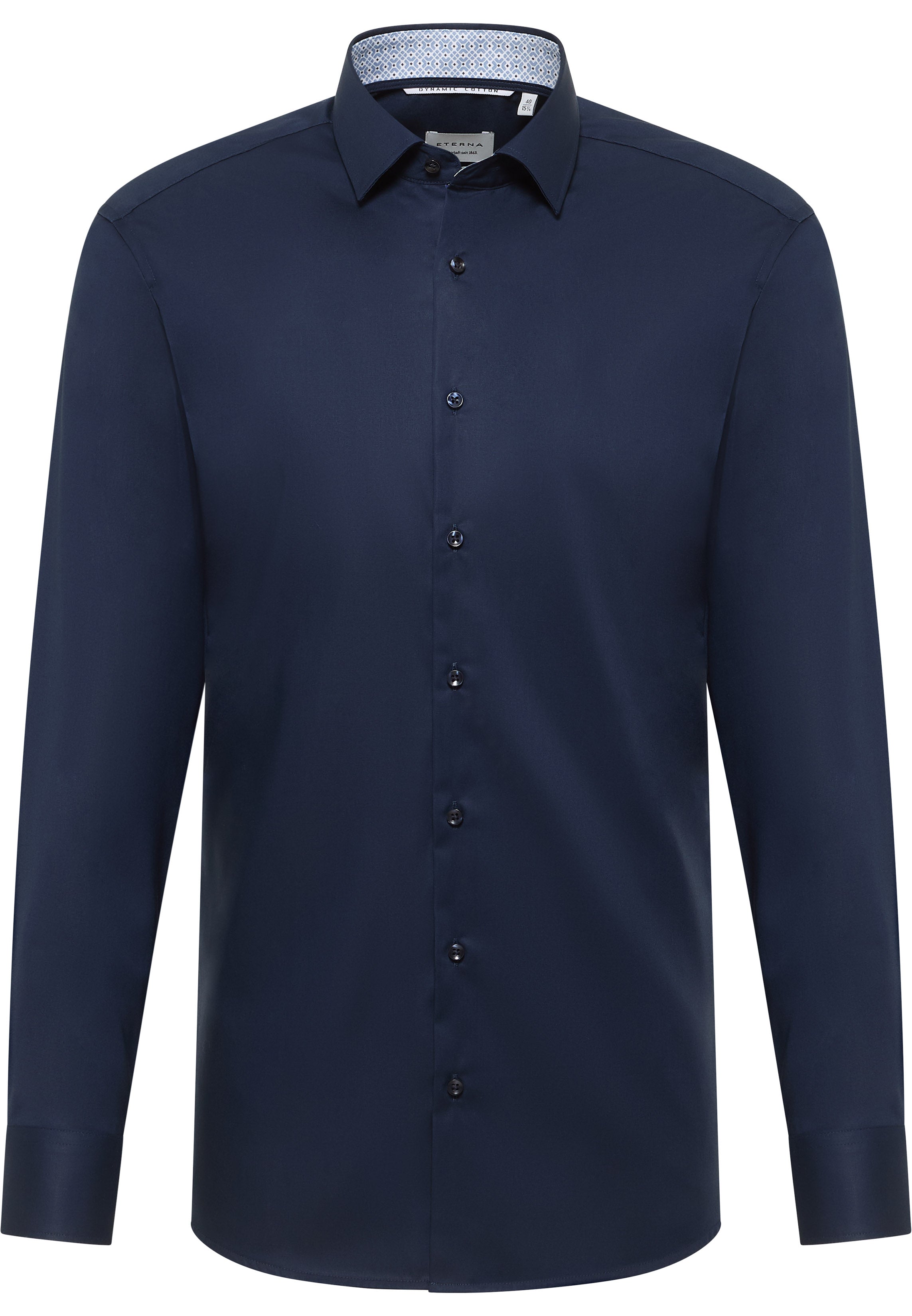 ETERNA Slim Fit Langarm Hemd - Deep Atlantic Blue - 1382-19-F141
