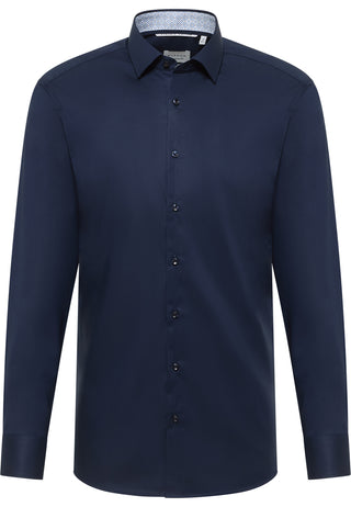 ETERNA Slim Fit Langarm Hemd - Deep Atlantic Blue - 1382-19-F141