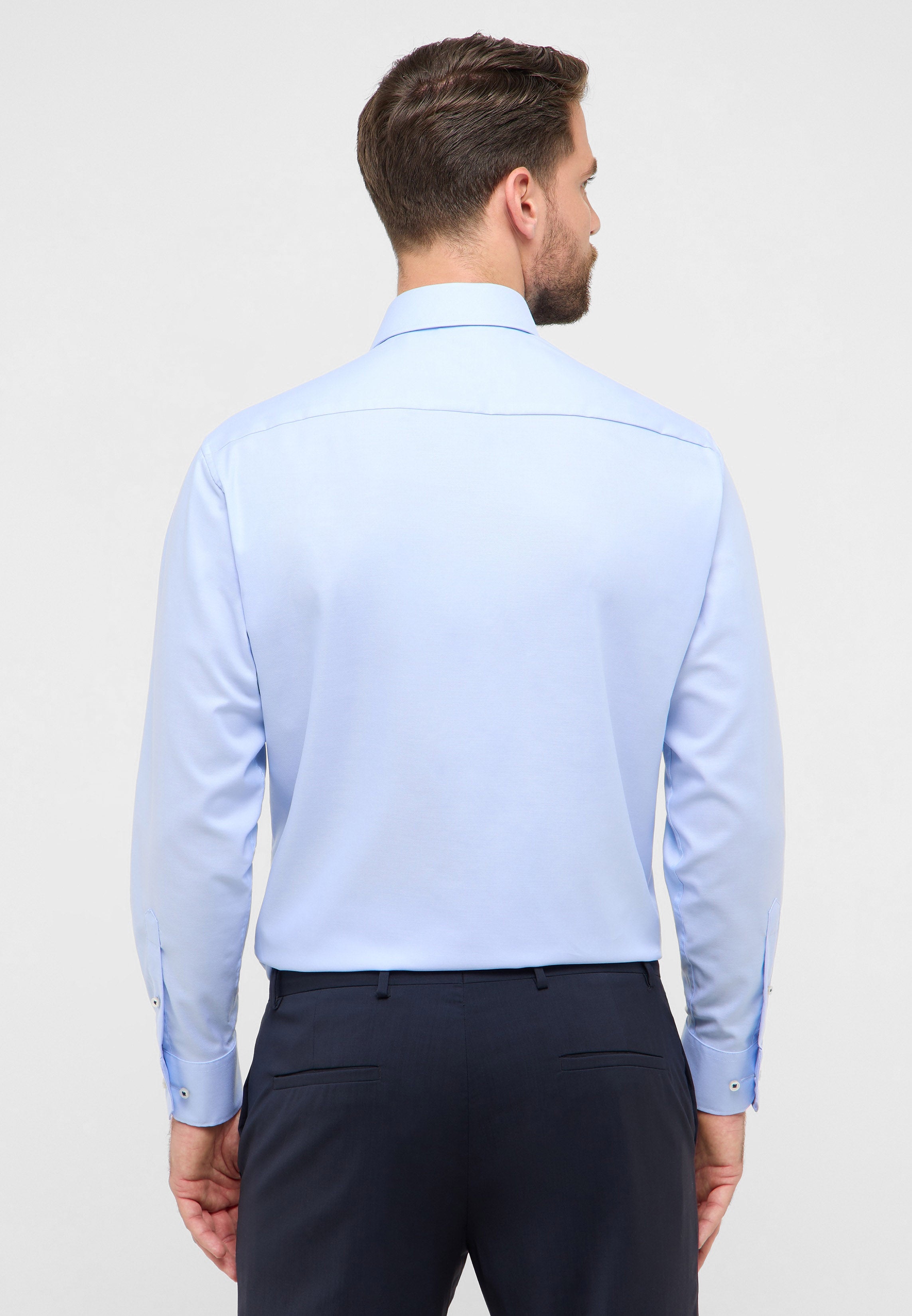 ETERNA COMFORT FIT Langarm Hemd - Sky Harbor Blue - 1246-11-E15K von Eterna