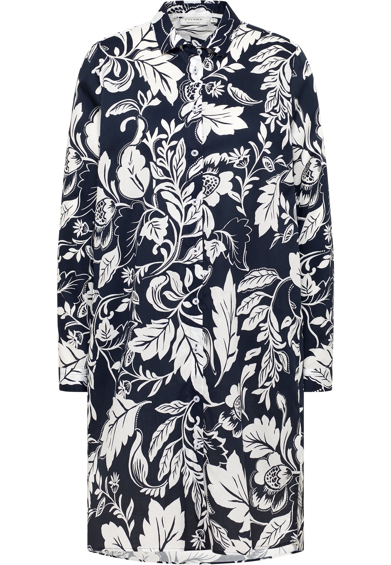 ETERNA LOOSE FIT Hemdblusenkleid - Midnight Floral Drift - 7609-19-D939