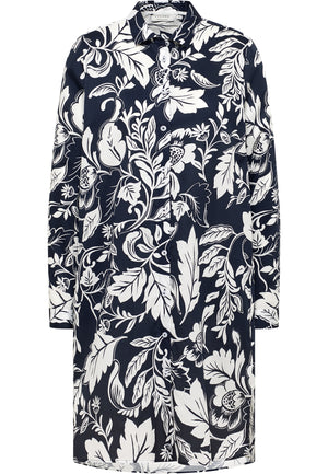 ETERNA LOOSE FIT Hemdblusenkleid - Midnight Floral Drift - 7609-19-D939