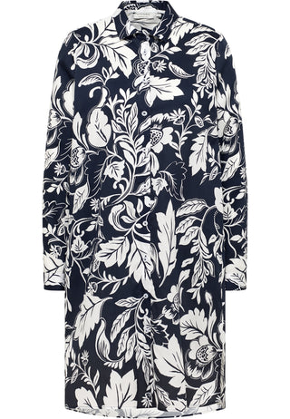 ETERNA LOOSE FIT Hemdblusenkleid - Midnight Floral Drift - 7609-19-D939