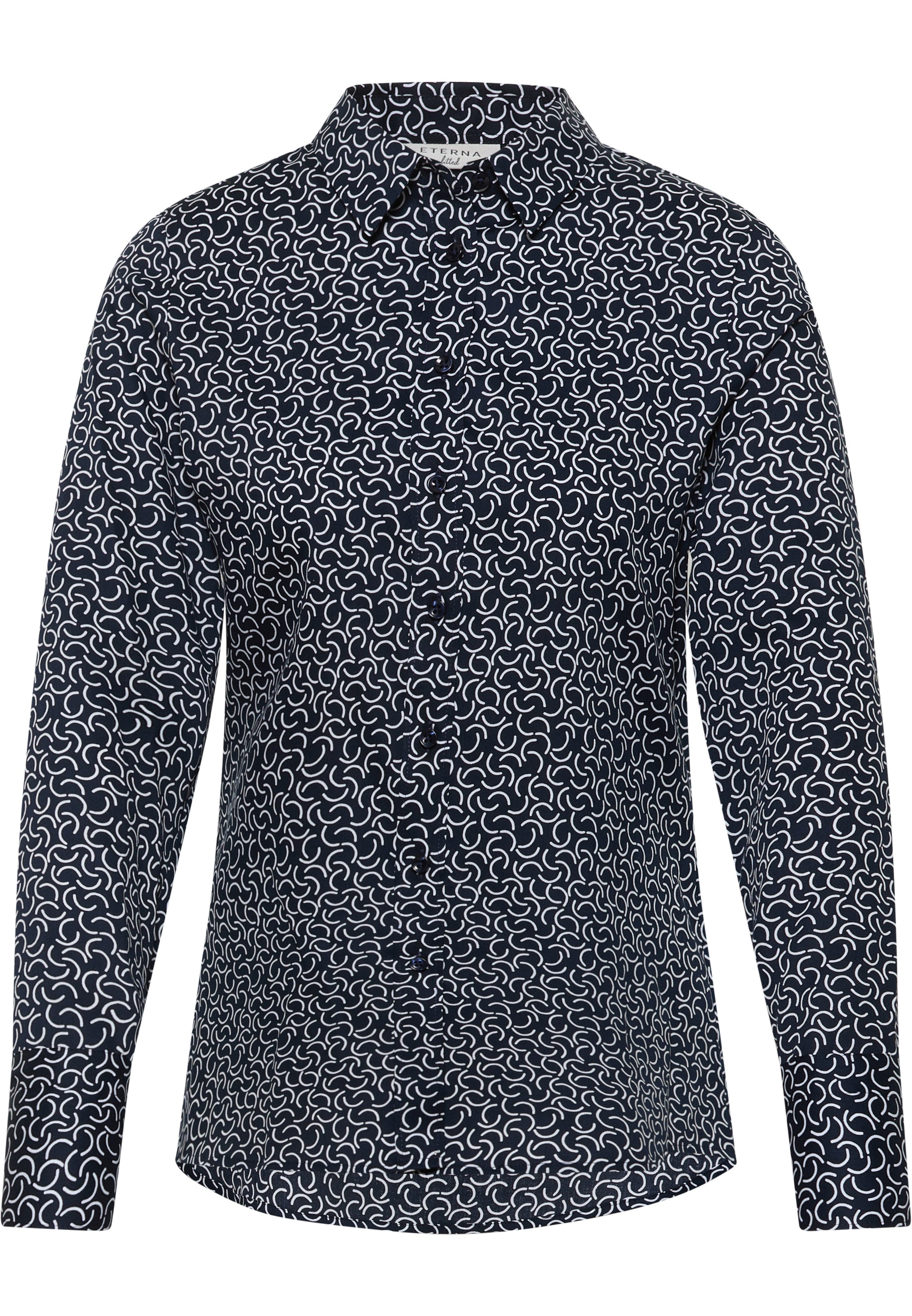 ETERNA FITTED Langarm Hemd - Midnight Curves - 7024-19-DF04