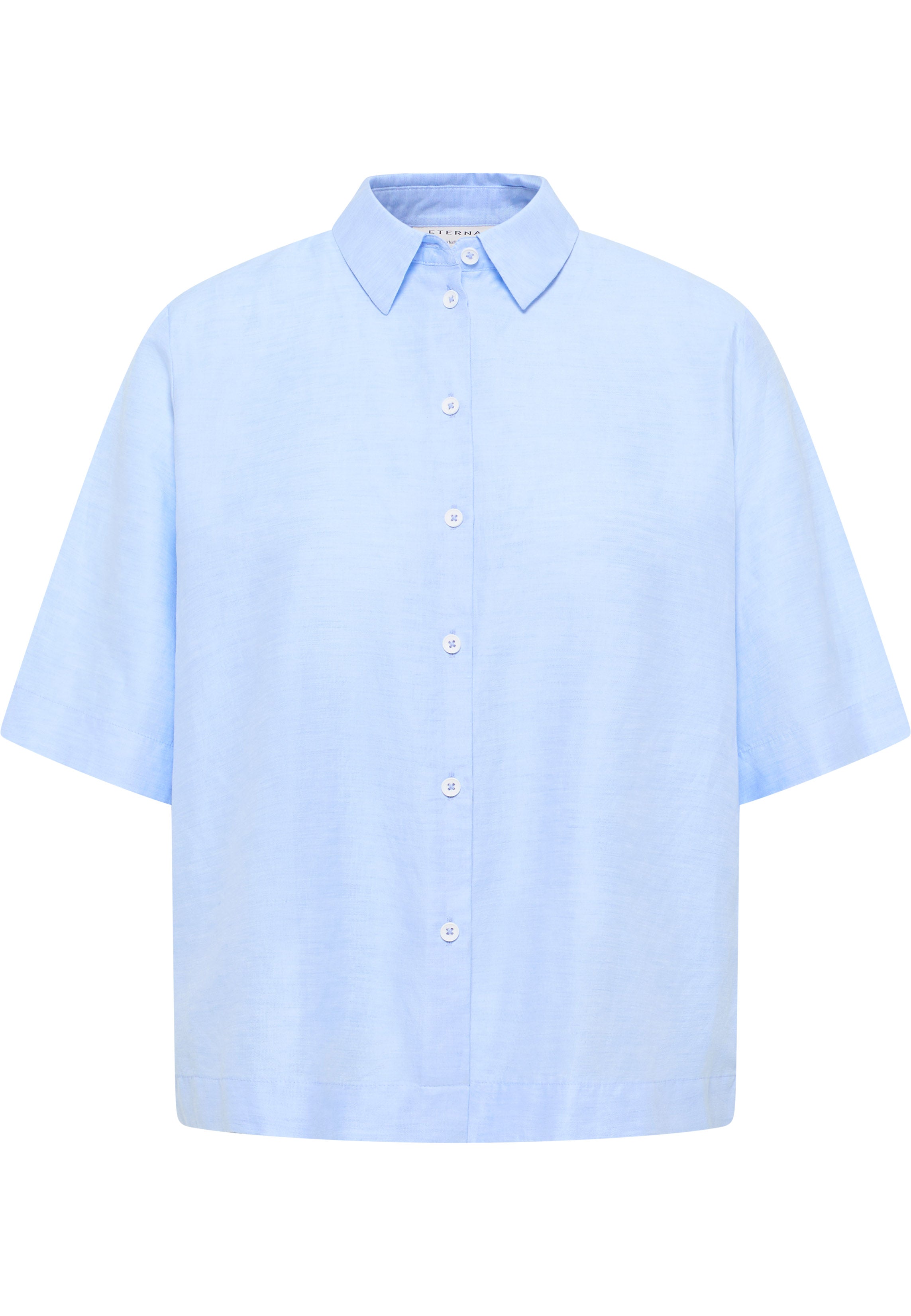 ETERNA LOOSE FIT Kurzarm Bluse - Sky Drift Blue - 5155-13-H366