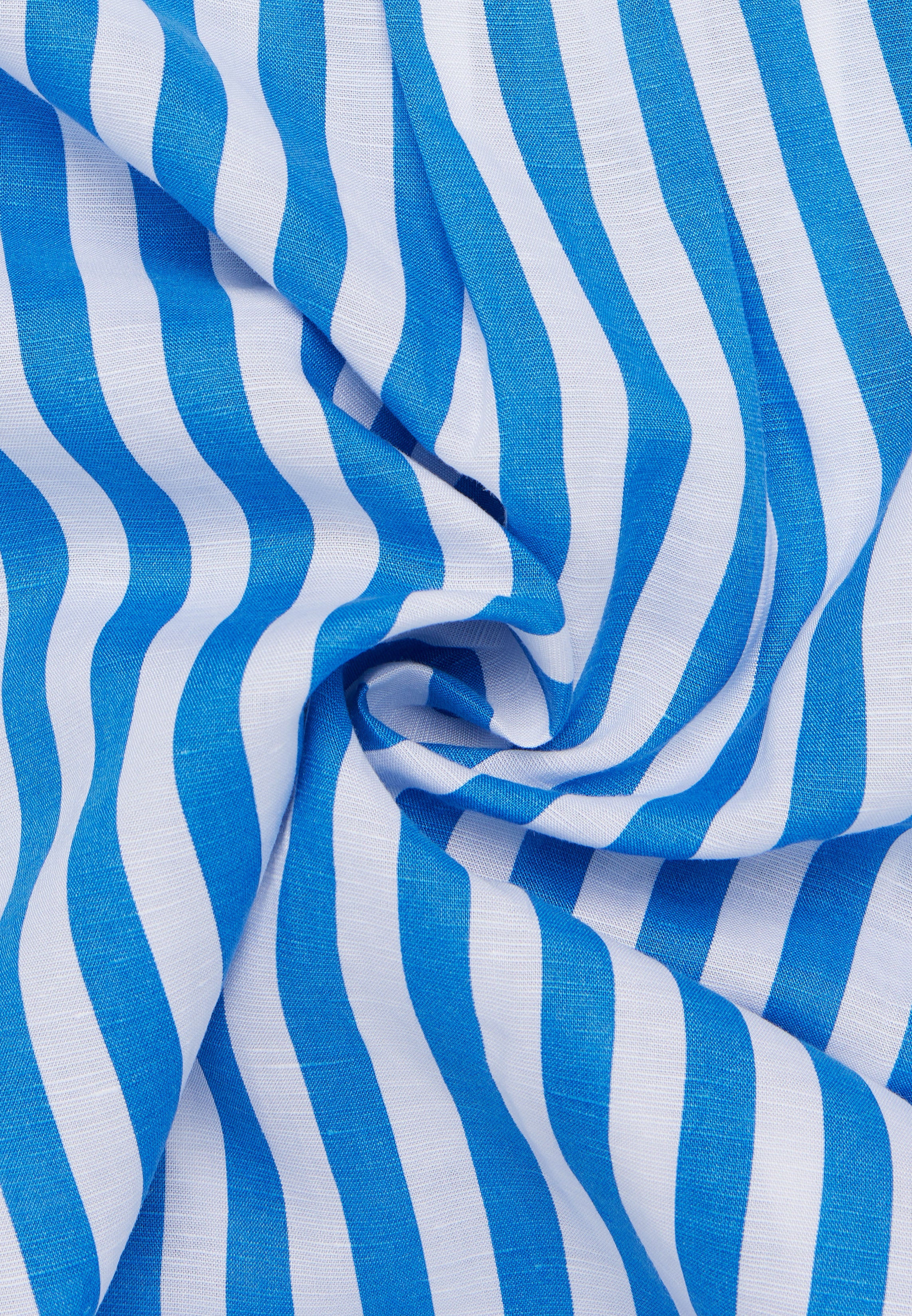 ETERNA LOOSE FIT Kurzarm Bluse - Azure Seabreeze Stripe - 6272-14-H311