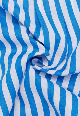 ETERNA LOOSE FIT Kurzarm Bluse - Azure Seabreeze Stripe - 6272-14-H311