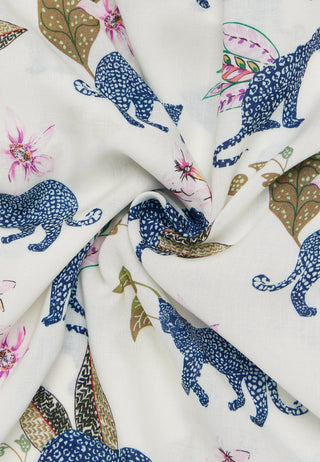 ETERNA REGULAR FIT Langarm Bluse - Garden Animal Ivory - 7684-19-D352